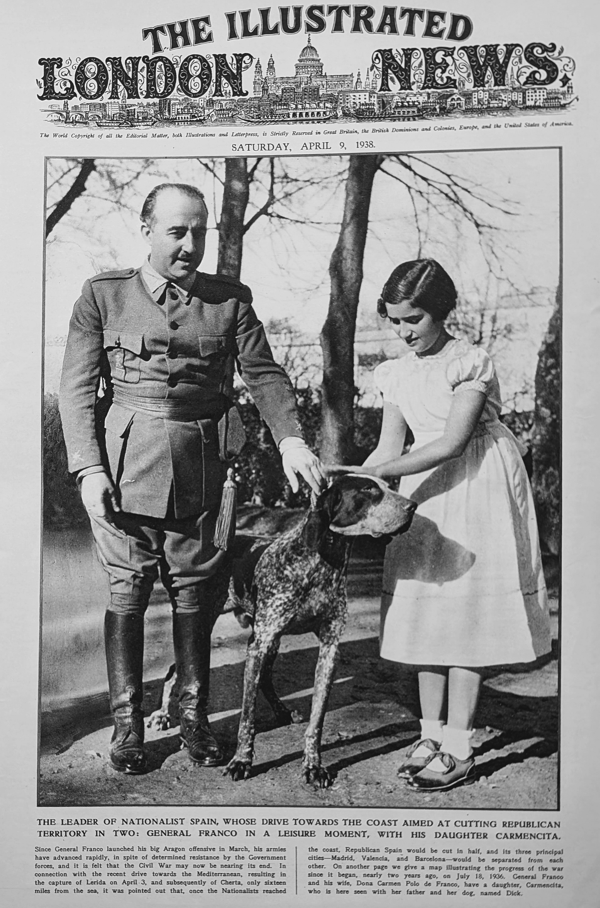 Franco and daughter April 9 1938